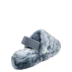 Warmness 02 Womens Super Soft Ankle Strapped Slides -Bamboo Store warmness gray 2