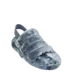 Warmness 02 Womens Super Soft Ankle Strapped Slides -Bamboo Store warmnessgray1