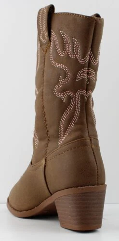 Forever Western 18K Little Girl's Knee High Heeled Cowboy Boots -Bamboo Store western18ktan3