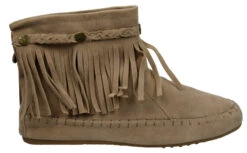 Western 19 Womens Ankle Fringe Moccasin Ankle Boots 34 Western 19 Womens Ankle Fringe Moccasin Ankle Boots -Bamboo Store westernsand 3