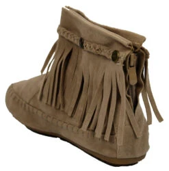Western 19 Womens Ankle Fringe Moccasin Ankle Boots 37 Western 19 Womens Ankle Fringe Moccasin Ankle Boots -Bamboo Store westernsand 5
