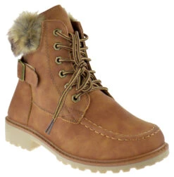 Forever Whitney 24 Women's Fur Trimmed Work Boot
