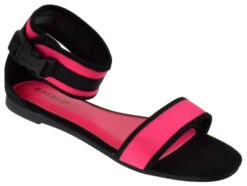 Bamboo Zest 33 Womens Flat Elastic Buckle Sandals -Bamboo Store zest 33 pink 1