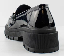 Forever Zola 22 Women's Platform Chain Accented Lug Sole Shoes 12 Forever Zola 22 Women's Platform Chain Accented Lug Sole Shoes -Bamboo Store zola22blackpat1